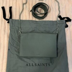 All Saints Fetch leather bag chain link crossbody never used